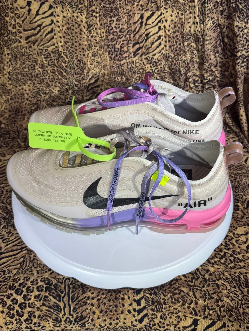 OFF-WHITE X NIKE Air Max 97 OG 'Queen' Serena Williams Sneakers size 6